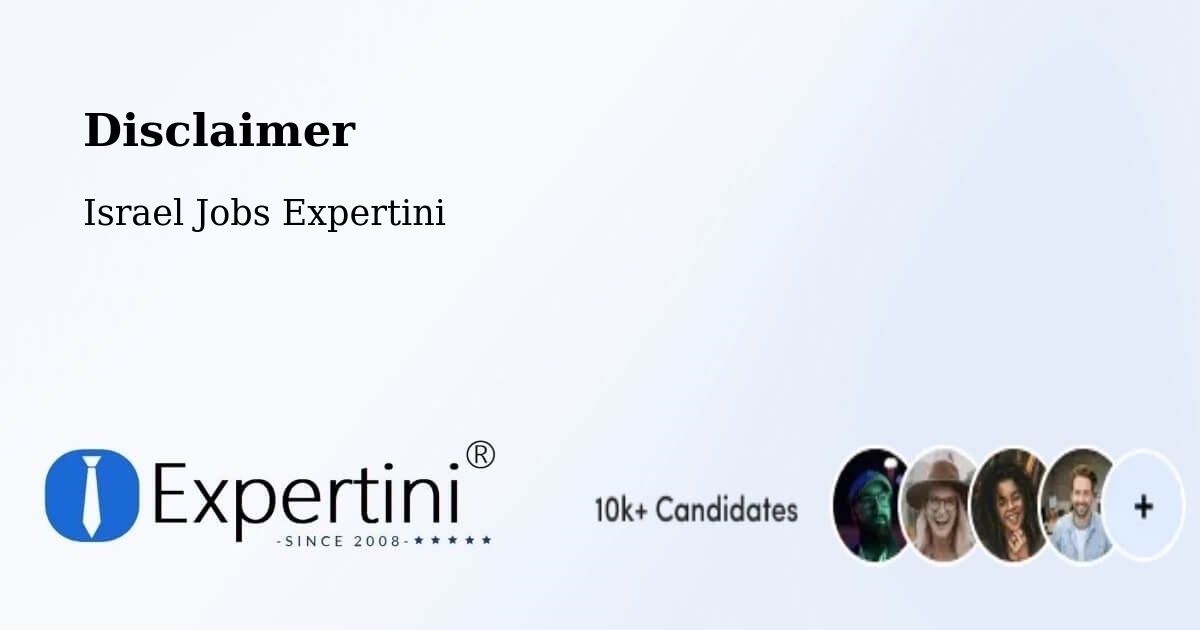 Disclaimer – Azor - Israel Jobs Expertini